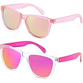 COLOSSEIN Sunglasses Womens,Classic Square Frame UV400 Mirrored Lens,Sunglasses Fit For Beach,Vacation,Driving