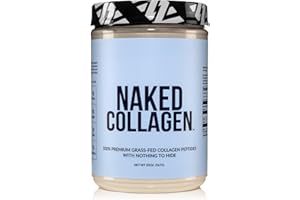 NAKED Collagen Peptides Protein Powder, 60 Servings, Pasture-Raised, Unflavored Grass-Fed Hydrolyzed Collagen Supplement, Paleo Friendly, Non-GMO, Keto, Gluten Free, 20oz