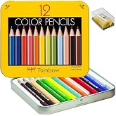 Tombow Mini Colored Pencil Set in Metal Tin, 12-Pack