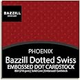 Bazzill Basics Phoenix - 12x12 Dotted Swiss Cardstock by Bazzill | 80 lb Swiss Dot Embossed Red Scrapbook Paper | Premium Card Making Cardstock for Paper Crafts | 25 Sheets 25 Pack
