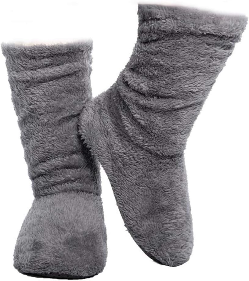 FRALOSHA Women's Slipper Sock Coral Velvet Indoor Spring-Autumn Super Soft Warm Cozy Fuzzy Lined Booties Slippers