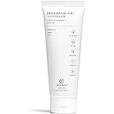 Terra & Co. Brilliant Black Hydroxyapatite Toothpaste for Whitening Teeth – USA-Made - Natural Remineralizing Toothpaste, Fluoride-Free, Vegan, SLS-Free, Low Abrasion – Mint, 3.4 oz