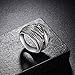 dnswez Crossover Rings for Women, Big Antique Gold Silver Rings Vintage Punk Chunky Silver Statement Rings 14K Gold Plated Ring Band Costume Jewelry Gifts for Women