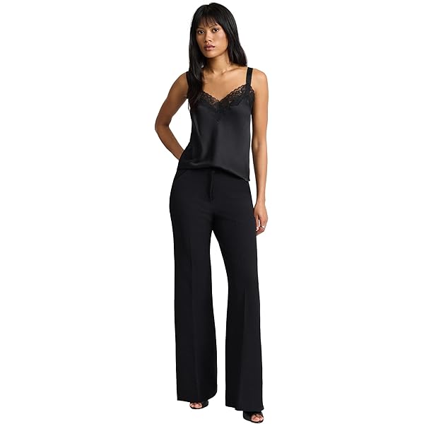 EXPRESS Women's Editor Pants – Mid Rise Relaxed Straight