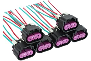 Ignition Coil Connector Plug Wire Harness for Chevy Traverse Colorado Caprice Impala Equinox, for GMC Acadia Canyon, for Cadi