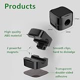 Ruamny 6 Pcs Black Magnetic Cable Holder Desktop Cord Organizer Self Adhesive view 4