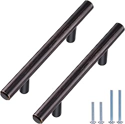 30 Pack Bronze Solid Cabinet Handles Drawer