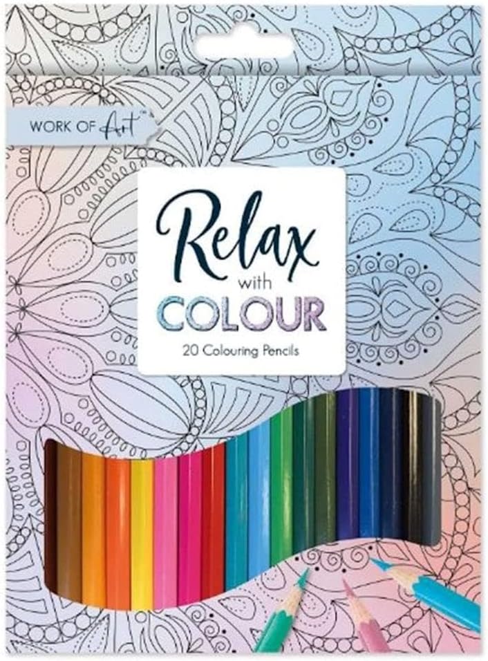 Colour Therapy Work of Art Colouring Pencil 20 Count Brand Pack of 1