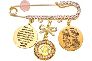 islamic baby pin muslim newborn gift baby brooch islamic charm pin gold keepsake gift aqeeqah baby shower brooch