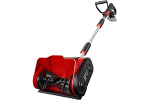 3D VO INN Cordless Snow Shovel Compatible with Milwaukee 18V Battery, 12" Electric Snow Blower with 20FT Max Throw & Adjustable Handle & Safety Switch, Snow Thrower for Driveway, Deck, Patio, Steps (Tool Only)
