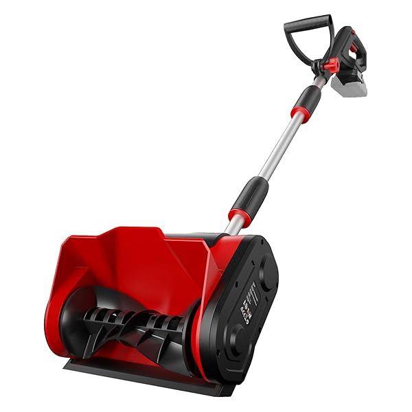 CORDLESS SNOW SHOVEL COMPATIBLE WITH MILWAUKEE 18V BATTERY, 12″ ELECTRIC SNOW BLOWER WITH 20FT MAX THROW & ADJUSTABLE HANDLE & SAFETY SWITCH, SNOW THROWER FOR DRIVEWAY, DECK, PATIO, STEPS (TOOL ONLY)