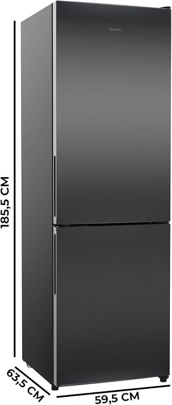 Kühl-Gefrier-Kombination 322 L Bolero CoolMarket Combi 322i Dark D, 185,5 cm Höhe, 59,5 cm Breite, Multi-Airflow-Technologie, HumidityFlex HUB, LED-Innenbeleuchtung