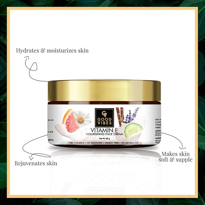 good vibes vitamin e nourishing face cream