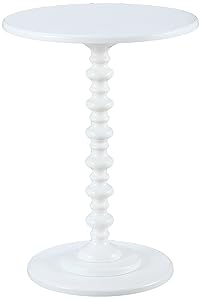 Convenience Concepts Palm Beach Spindle Table, White