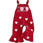 Rtnnsbbfcm Toddler Baby Girl Easter Outfit Bunny Overalls Bell Bottoms Rabit Romper Jumpsuit 0-5 Years Old Clothes