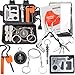 EMDMAK Survival Kit Outdoor Emergency Gear Kit for Camping Hiking Travelling or Adventures (Black) primary