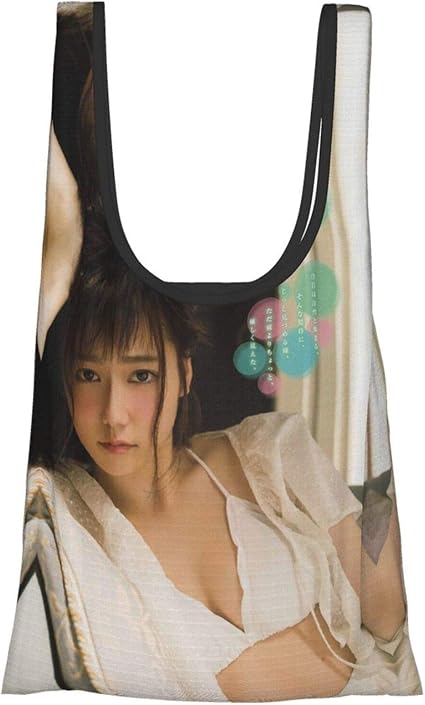 Amazon 島崎 遥香 5 おしゃれ 人気 エコバッグ 大容量 収納 トート エコバッグ レジカゴバッグ 折りたたみ 軽い コンビニ 買い物袋 防水素材 繰り返し洗える ショッピングバッグ N A ショッピングキャリー 通販