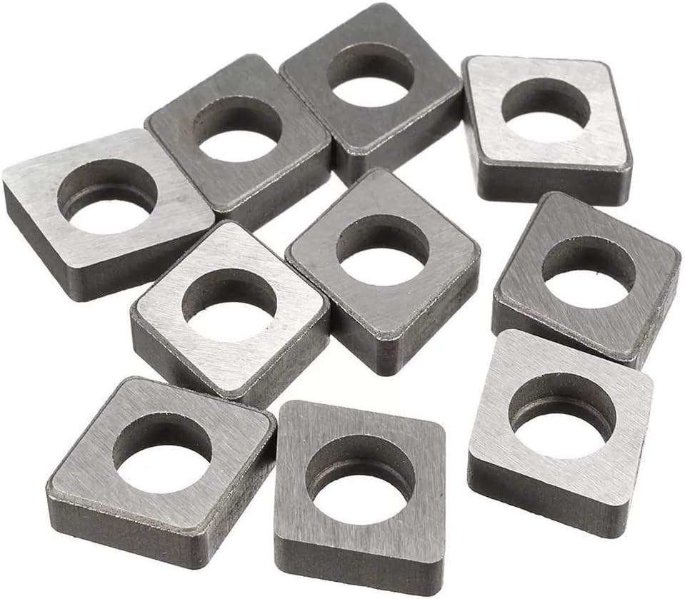 BALALA BIAN Cutting Utensils 10pcs Carbide Insert Shim Seats Shim Plate for CNMG/CNMM/120408/04/12 Cemented carbide inserts