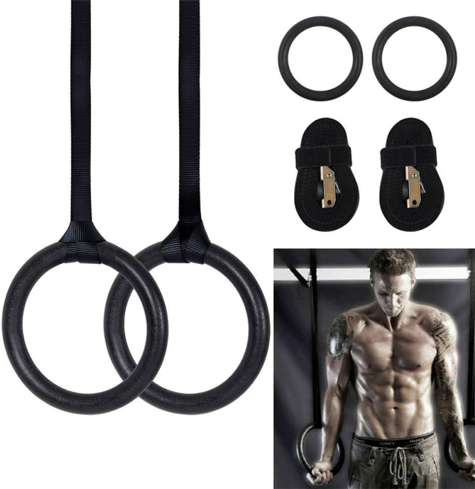 GUOJIAYI 24cm ABS Exercise Fitness Gymnastic Rings Gym Exercise ...
