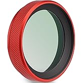 Haoge LUV-X54R Metal Lens Hood with MC UV Protection Multicoated Ultraviolet Lens Filter for Fujifilm X100VI Fuji X100V Camera Red