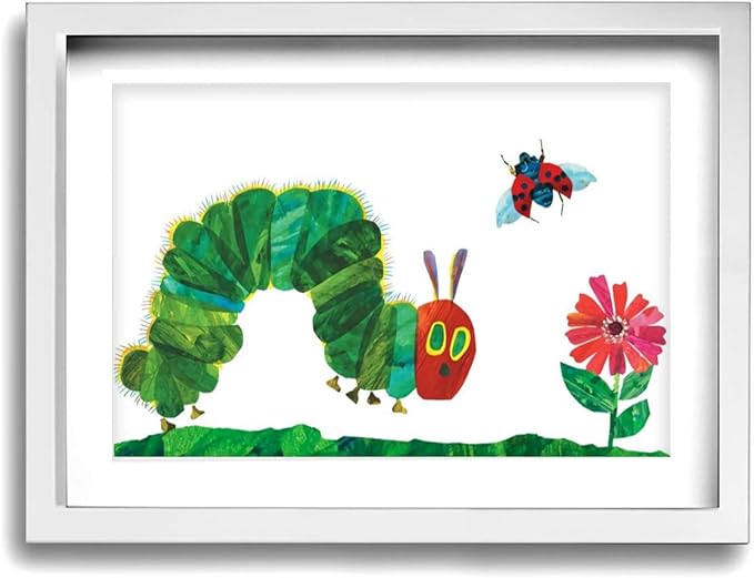 Amazon Co Jp 絵画家 はらぺこあおむし 昆虫のイラスト パネル絵 ソファの背景絵画 キャンバス絵画 インテリア お祝いやプレゼントに 額縁付き 絵画 軽くて取り付けやすい 木枠付40x30cm ホーム キッチン