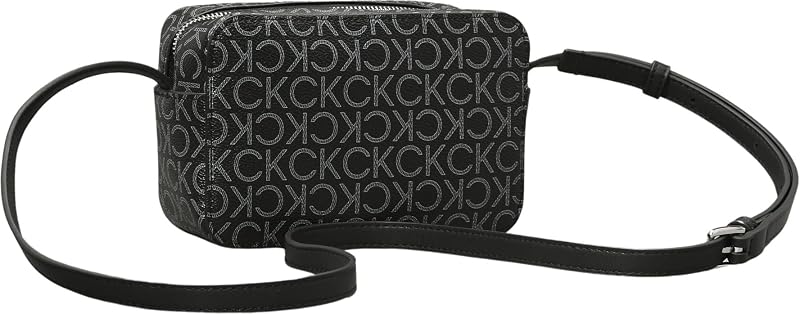 Sac à Bandoulière Femme Ck Must Camera Bag Mono Petit, Noir (Black Mono), Taille Unique