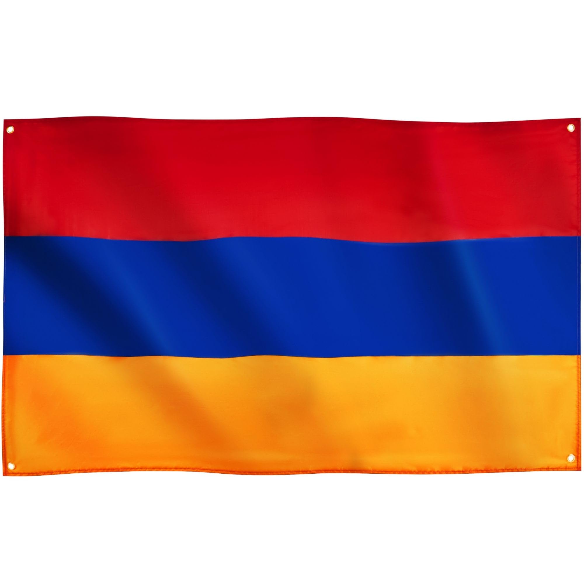 Runesol Armenia Flag, 91x152cm, 3ft x 5ft, 4 Grommets, Eyelet In Every Corner, Armenian National Flag, Tricolour Premium Flags, Inside, Outside, Vivid Colours, Victory Day — image 1