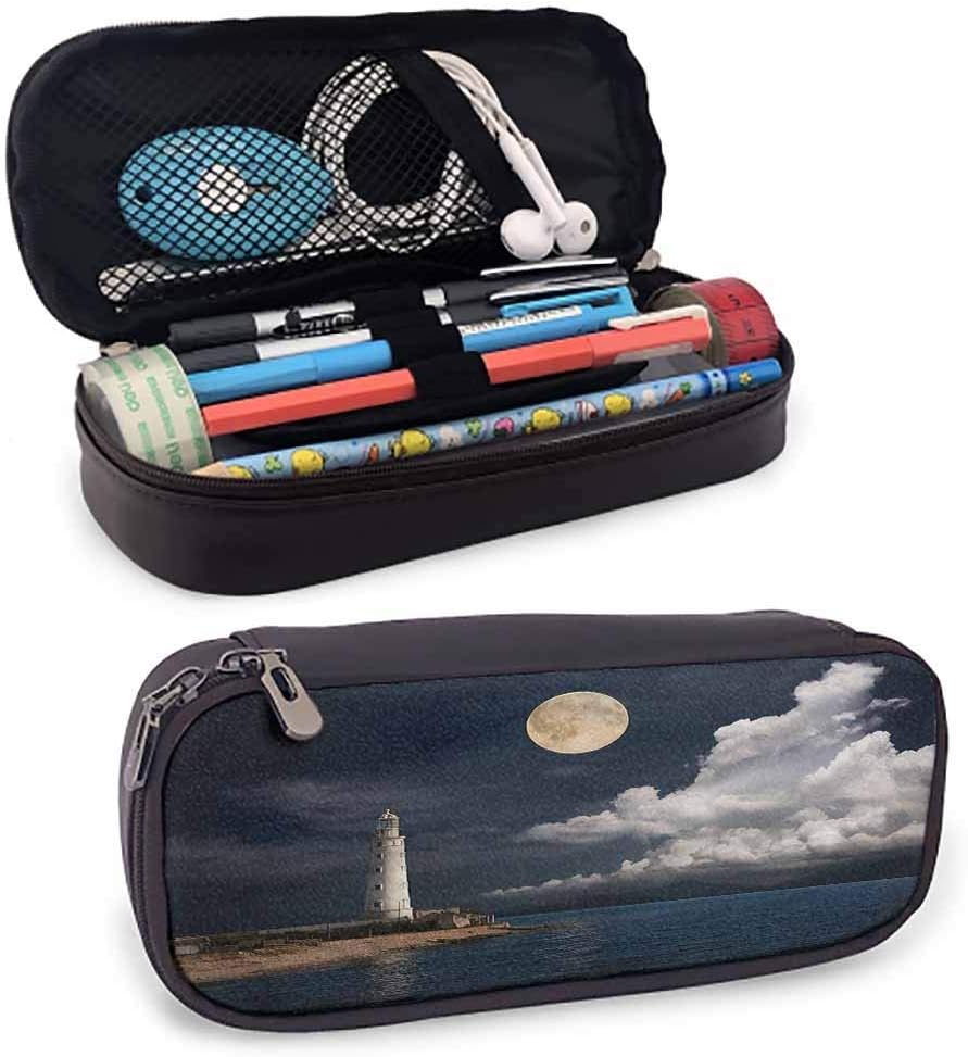 KLKLK estuche Lighthouse Aesthetic Pencil case Moonlight Island Sea