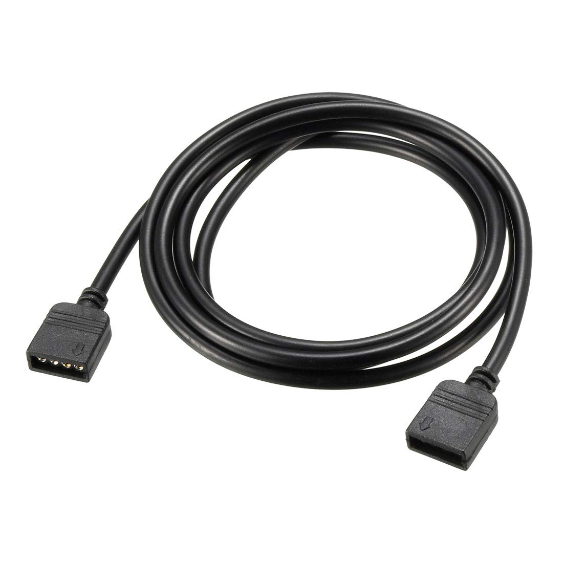 sourcing map RGB Splitter Cable Female to Female 4 Pin Extension Connector Cord Wire for 5050 3528 LED Light Strips 1M Length