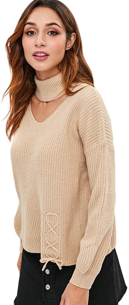 ZAFUL Womens Sweaters Jumper Pullovers 