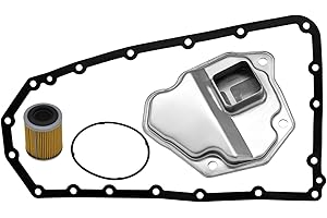 ORTOPIA RE0F10A JF011E CVT Transmission Filter with Gasket and Oil Filter 31728-1XF02 Compatible with 10-13 Rogue 2.5,14-15 Rogue Select,08-15 Lancer,08-17 Outlander,07-17 Compass Patriot,09-12 Caliber
