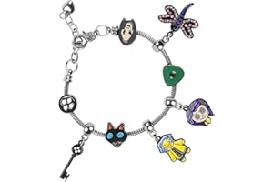 woxafo Coraline Bracelet Coraline Charm Accessories for Women Men, Coraline Jewelry for Halloween Costume Cosplay Movie Props Dress Up