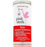 Pink Stork Tea: Morning Sickness Relief Pregnancy Tea -Organic Ginger Peach -Relief from Morning Sickness, Nausea, Cramps, Constipation, and More -Delicious Hot or Cold -30 Cups, Caffeine Free