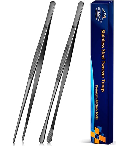 Pinza 30 Cm Precisión Para Chef O Para Emplatar Marca Ibili - Plateado