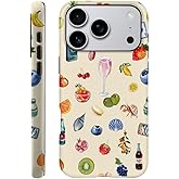 DAIZAG Case Compatible with iPhone 17 Pro,Fit Shockproof Cover for Women Girls,Fruit Flower Seashell Aesthetic