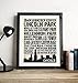Chicago Landmarks Skyline and Typography, Vintage Dictionary Art Print, Antique Wall Art Home Decor, Modern Boho Poster, Farmhouse Decoration Living Room Bedroom Office 8x10 Inches, Ready To Frame