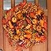 The Wreath Depot Montgomery Hollow Silk Fall Door Wreath 26 Inch, Large and Extra Full Handcrafted Thanksgiving Wreath, Beautiful White Gift Box Included