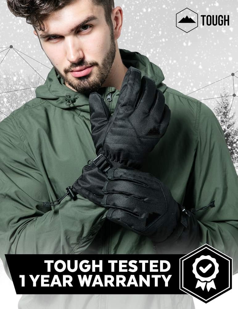 Touch Screen Ski & Snow Gloves - Cold Weather Waterproof Winter Snowboard Gloves for Men & Women - For Skiing & Snowboarding : Sports & Outdoors