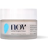 NOV Slow Aging Replenishing Night Cream - Face Moisturizer with Rose Hip Oil - Moisturizer Face Cream to Reduce Fine Lines and Aging Spots - 1.69 oz