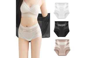 Kuqcco Unique Underwear Tummy Control High Waisted Seamless Shaping Panties Compression Briefs No Muffin Top