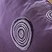 Pack of 2 CaliTime Cushion Covers Throw Pillow Cases Shells for Home Sofa Couch 18 X 18 Inches, Modern Random Circles Geometric Chain Embroidered, Purple