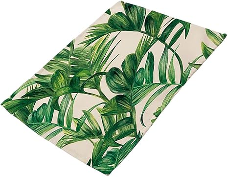 Magideal Grune Blatter Muster Platzmatten Set Tischsets Platzdeckchen Tischmatte Aus Baumwollmischung 2 42x32cm Amazon De Kuche Haushalt