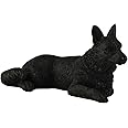 JFSM INC. Holiday Stocking Stuffer - 4" Mini Black German Shepherd Figurine - Black German Shepherd