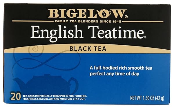 BIGELOW ENGLISH TEATIME TEA, 20-COUNT BOXES
