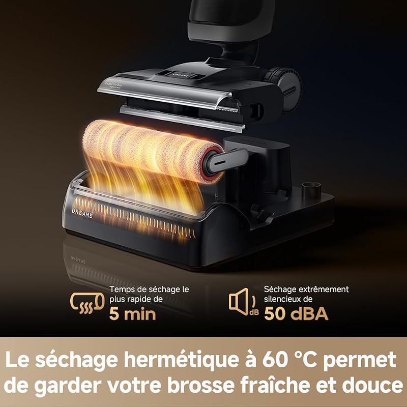 H14 Dual 5-en-1 Aspirateur Laveur, Solution à Rapport Intelligent