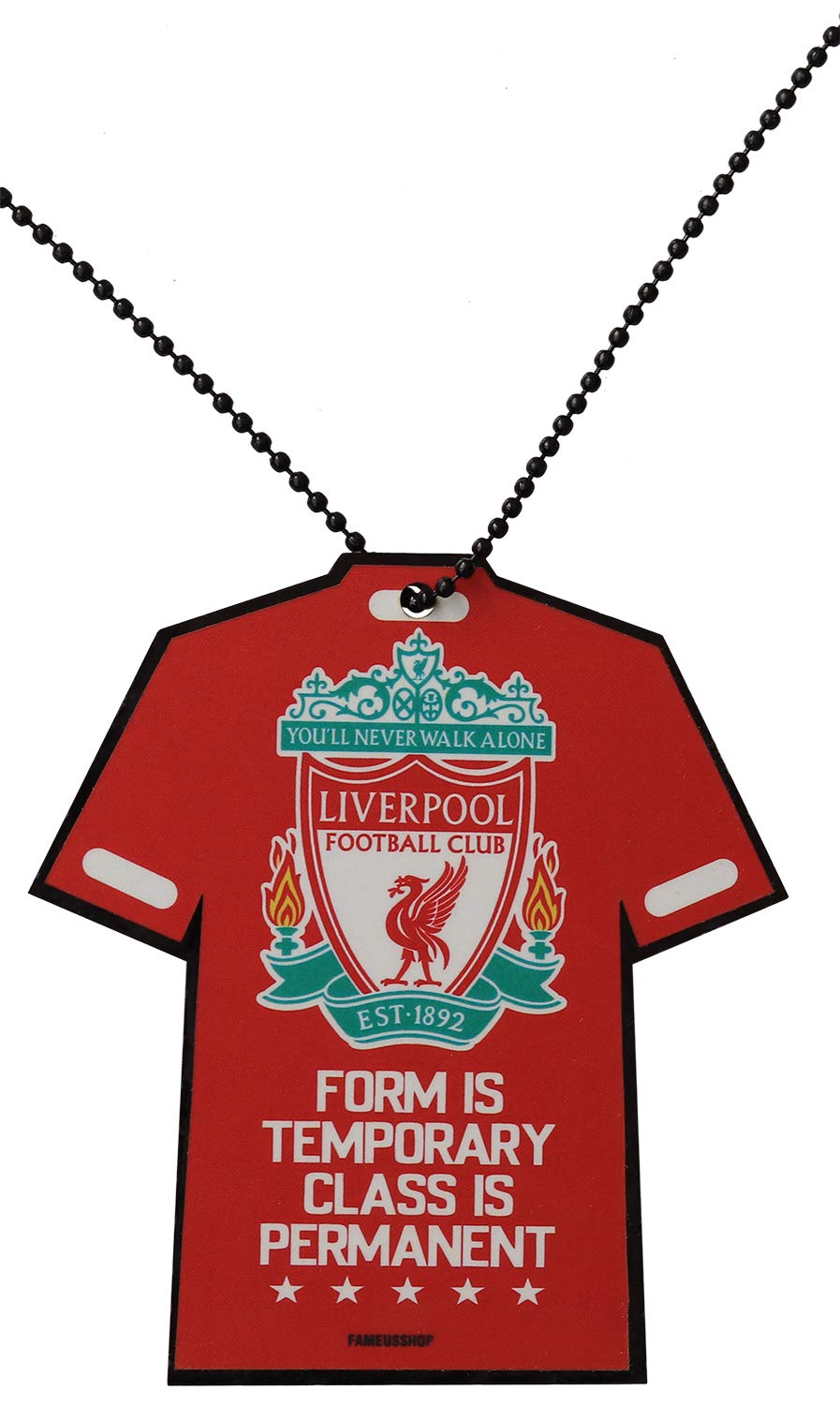 Fameus Liverpool Fc Logo T Shirt Design Double Sided Rear View Mirror Car Hanging Color Red Green Black Material Acrylic Car Hanging 3 0 X 3 1 X 0 1 Inches Amazon In Car Motorbike