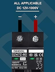 DIHOOL 30 Amp Circuit Breaker DIN Rail Mount Solar
