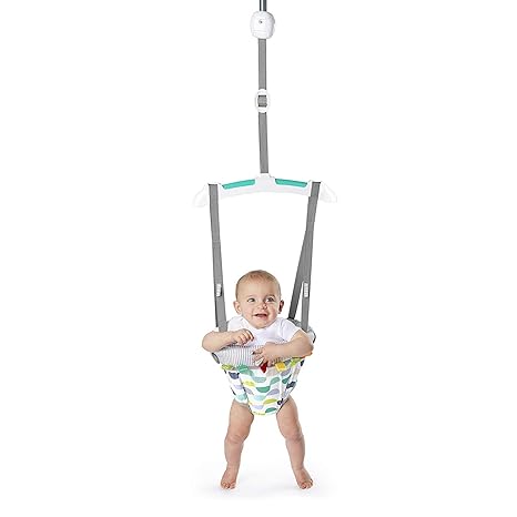 Mixen Baby Gateway Jumper Toddler Exercise Adjustable Bouncing Walker Swing Indoor Activity Hanging Safety Learning Toddler Toys
