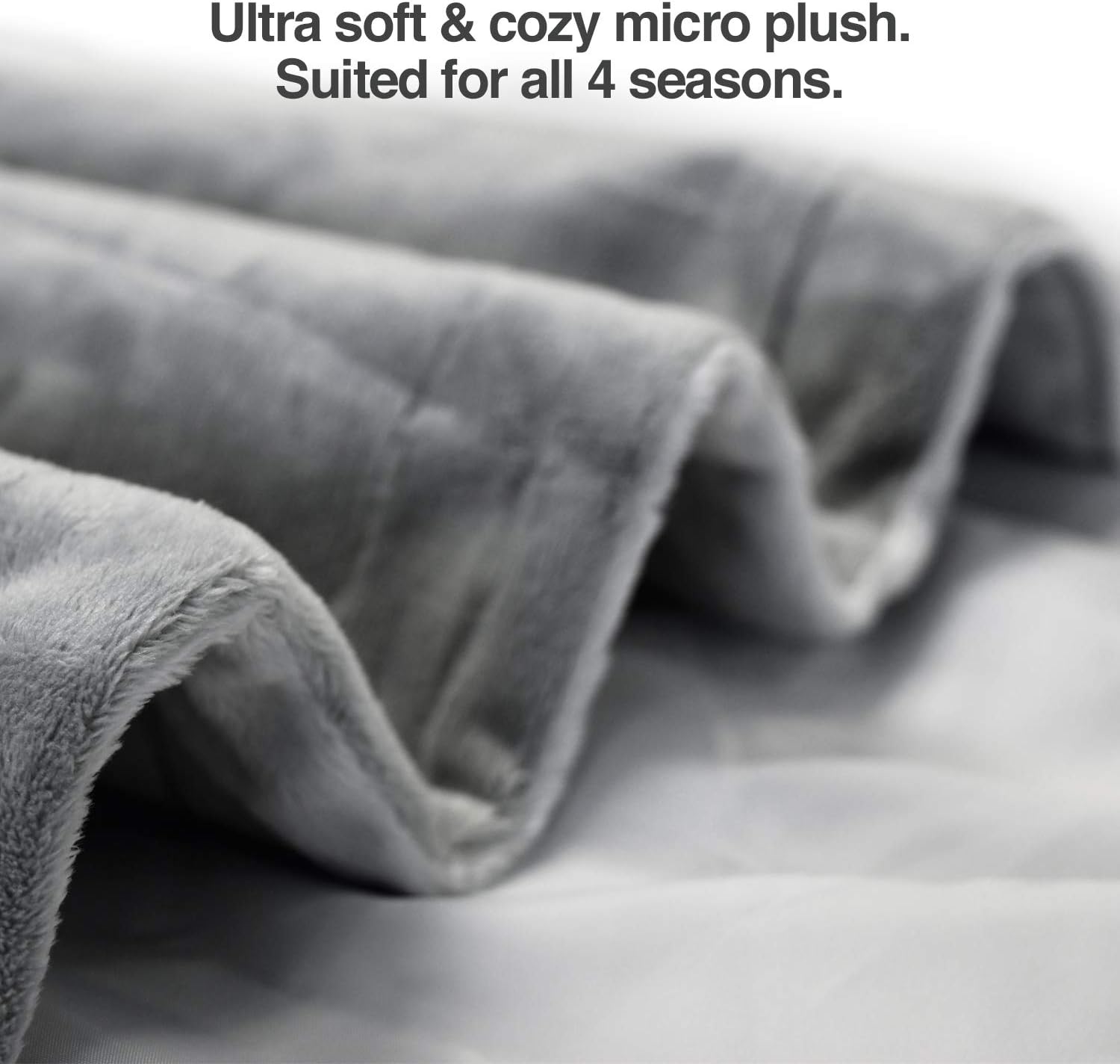 PetFusion Premium Pet Blanket, Multiple Sizes for Dogs & Cats. [Reversible Micro Plush]. 100% Soft Polyester, Gray, Medium (44 x 34) (PF-PB2A) : Pet Supplies