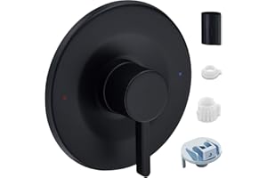 TEAREL Shower and Tub Trim Kit, Compatible with Moen Posi-Temp Valve, Matte Black